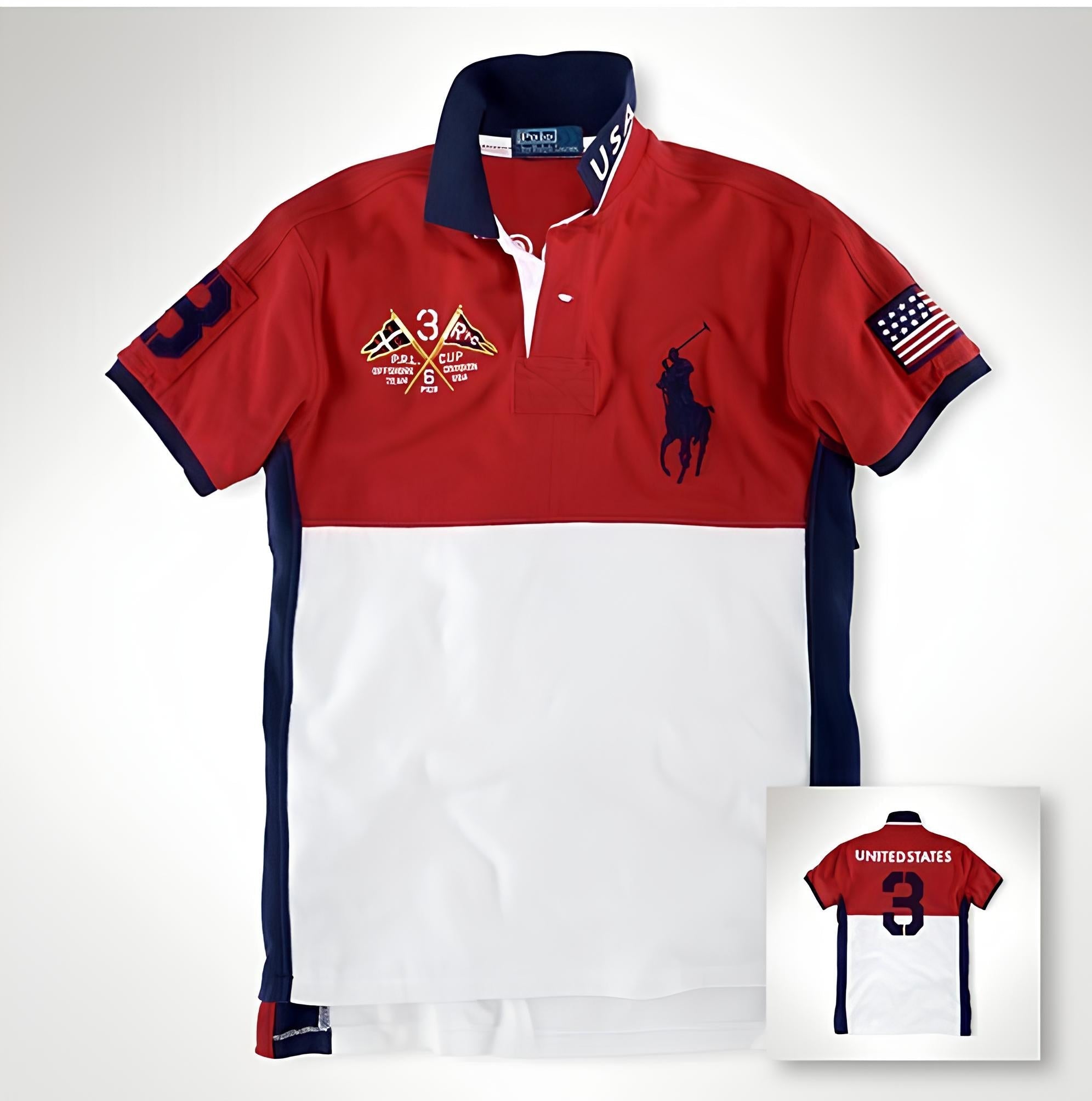 Polo Ralph Lauren "International Polo Team" Series - USA (Red/White Polo) Men’s shirt