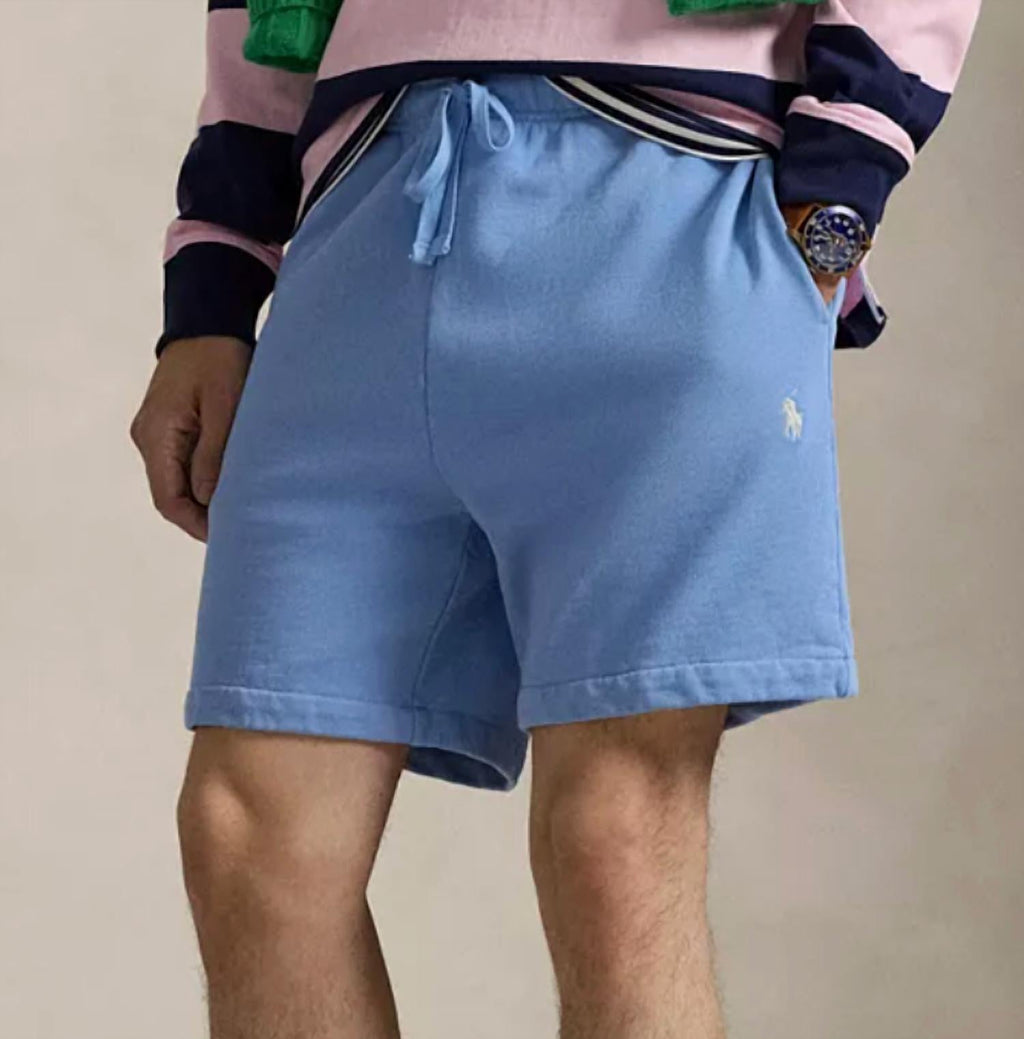 Loopback Fleece Pull-On Shorts In Bristol Bluemen's pants