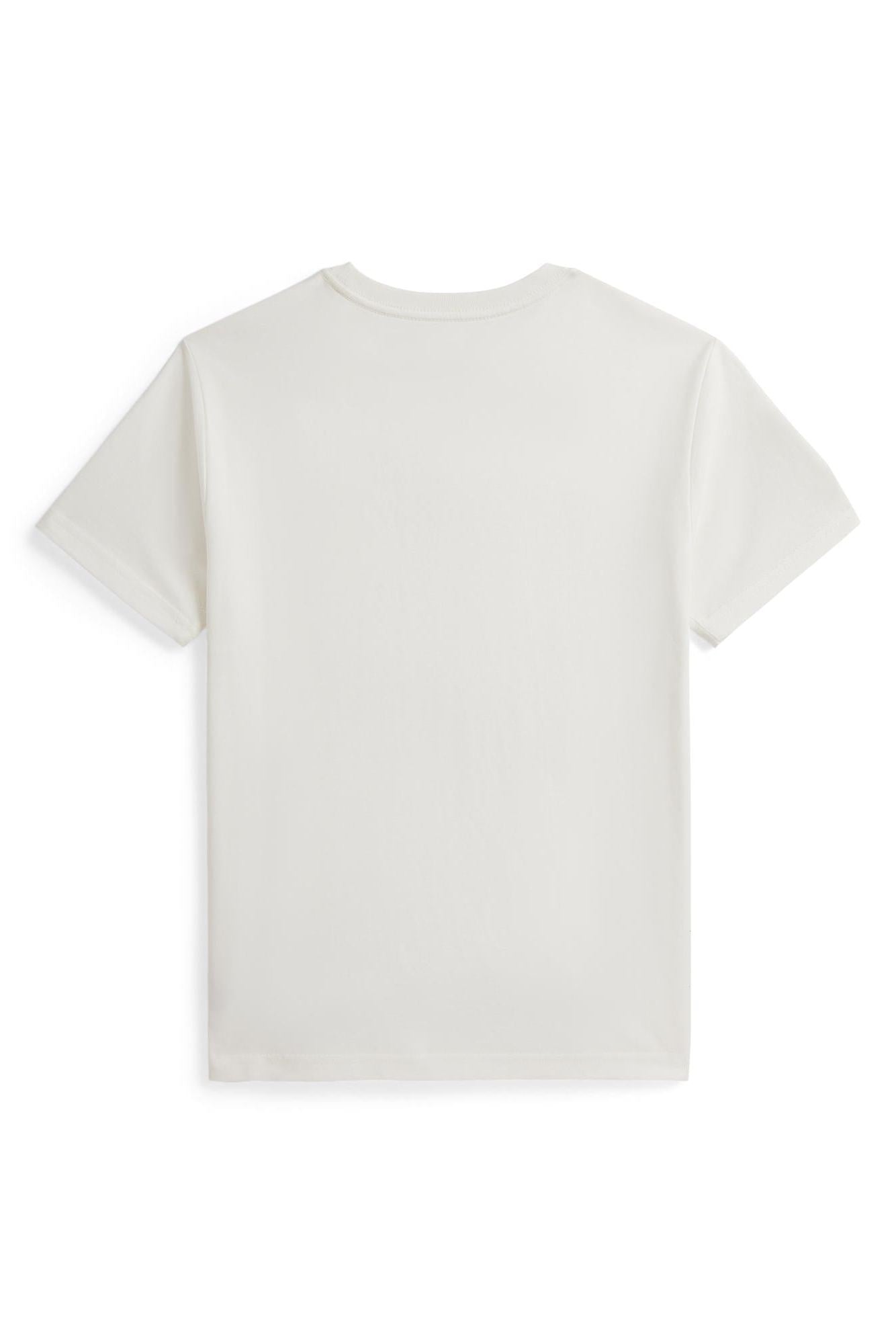 Polo Ralph Lauren Boys Large Pony Off-White Crewneck T-Shirt Men’s shirt