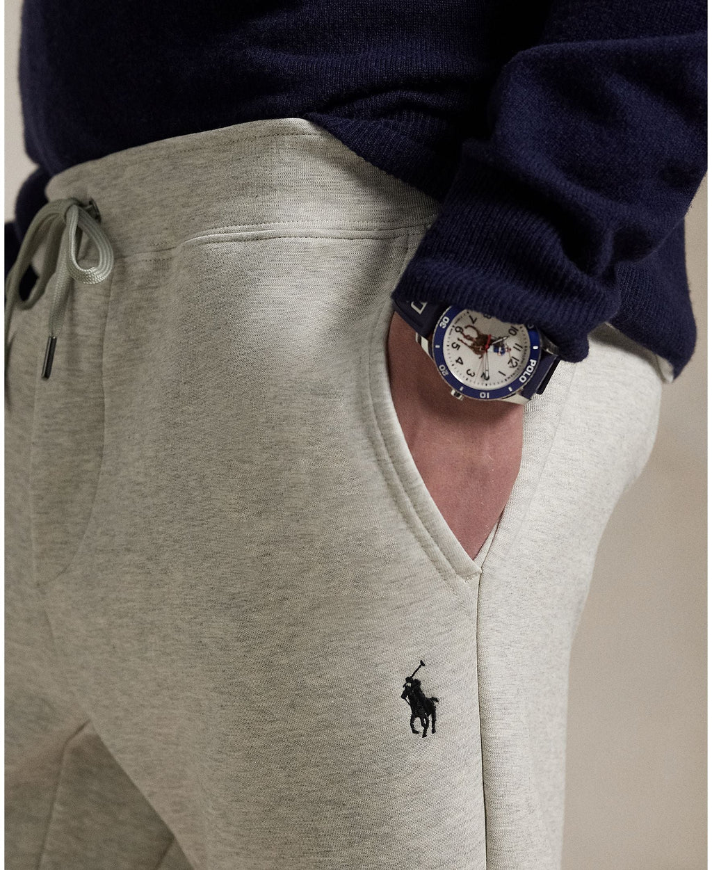 Ralph Lauren Double-Knit Jogger Pant - Greymen's pants