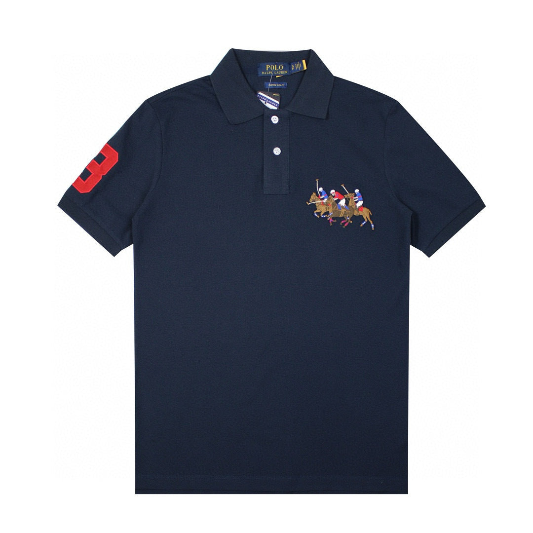 🔵 Polo Ralph Lauren – Navy Classic Fit (Triple Players) Men’s shirt