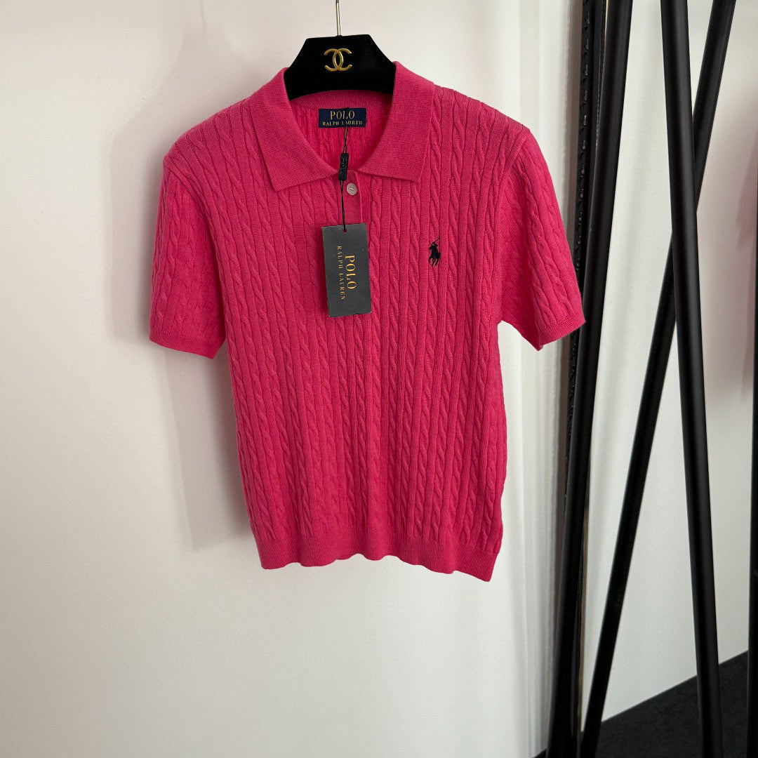 RALPH LAUREN 25S SHORT-SLEEVE POLO SHIRT WITH COLLAR 280 shirt