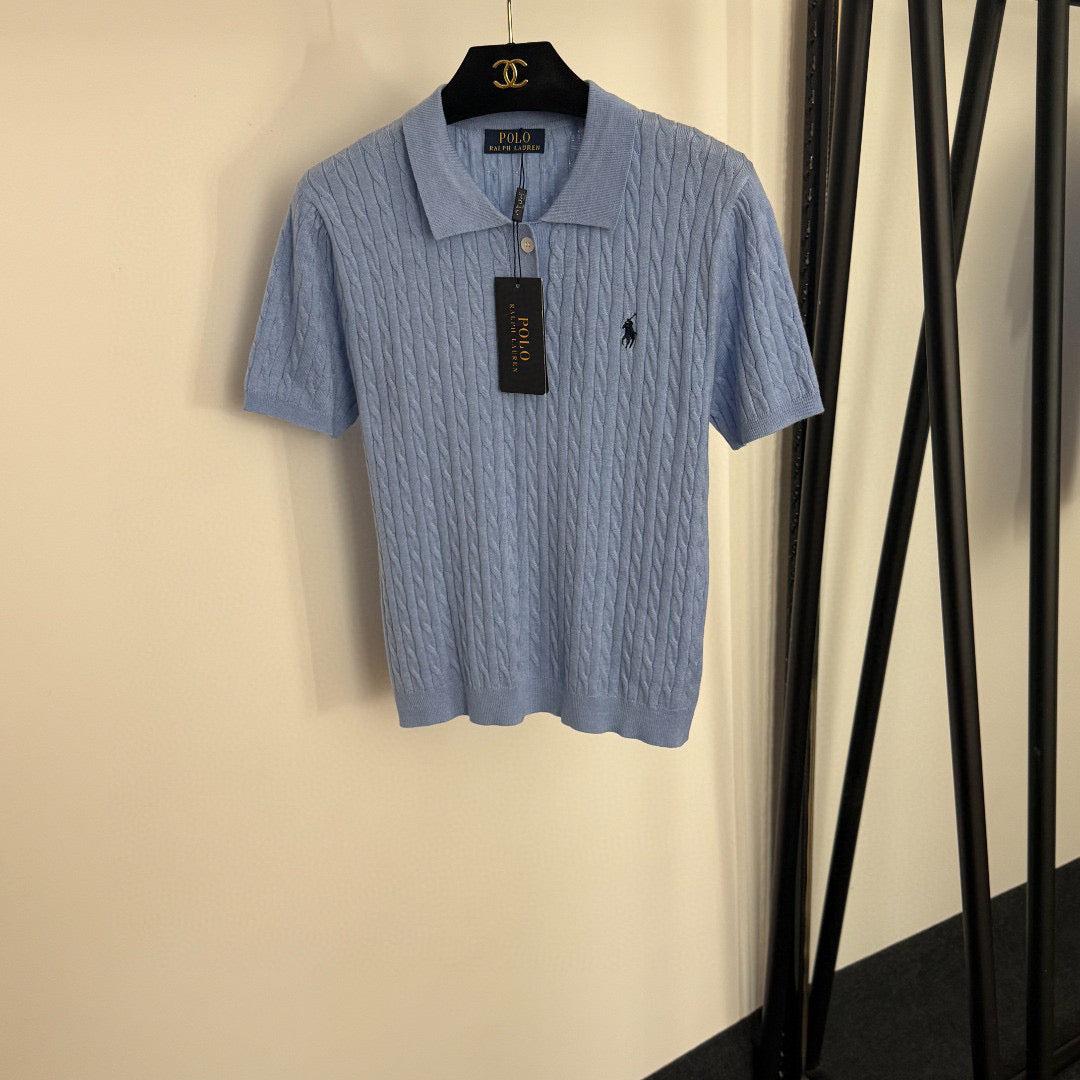 RALPH LAUREN 25S SHORT-SLEEVE POLO SHIRT WITH COLLAR 273 shirt