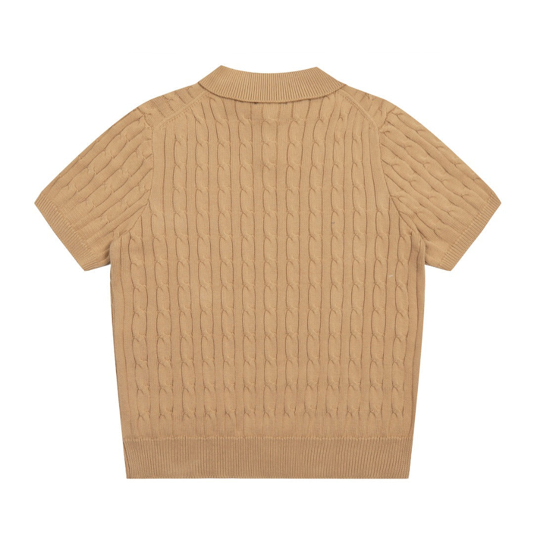 RALPH LAUREN SHORT-SLEEVE POLO KNIT SWEATER STYLE 433 Men’s shirt