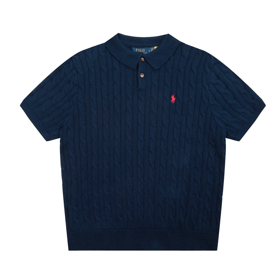 RALPH LAUREN SHORT-SLEEVE POLO KNIT SWEATER STYLE 437 Men’s shirt
