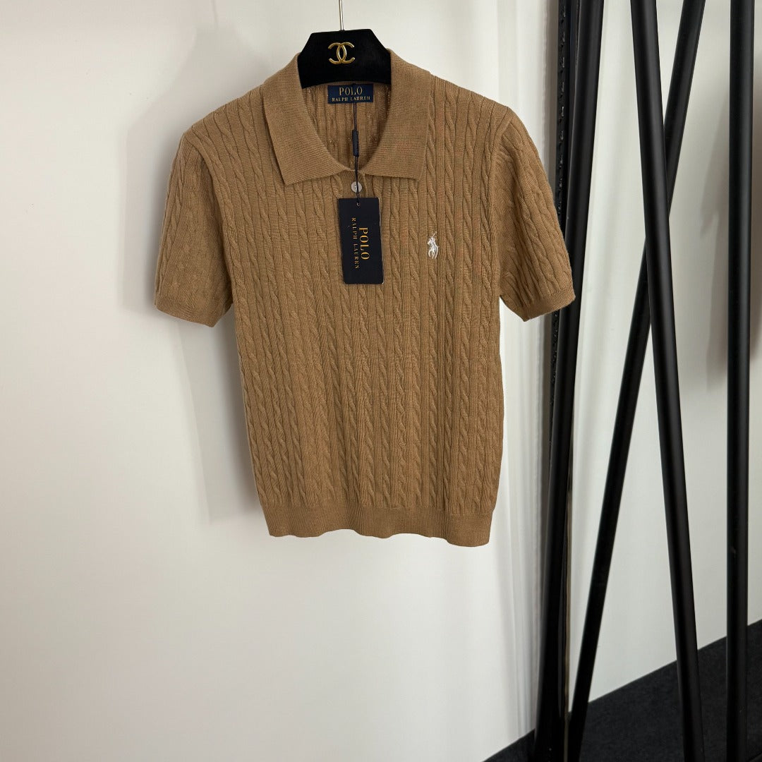 RALPH LAUREN 25S SHORT-SLEEVE POLO SHIRT WITH COLLAR 268 shirt