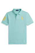 Polo Ralph Lauren Boys Large Pony Mesh Teal Polo shirt