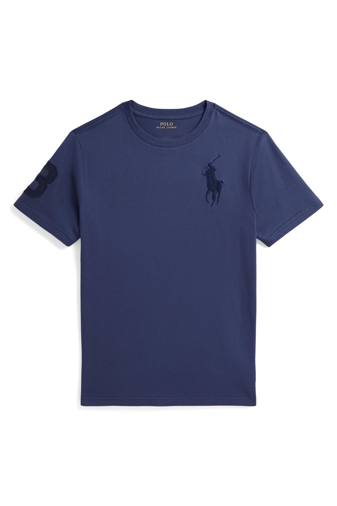Polo Ralph Lauren Boys Large Pony Blue Crewneck T-Shirt Men’s shirt