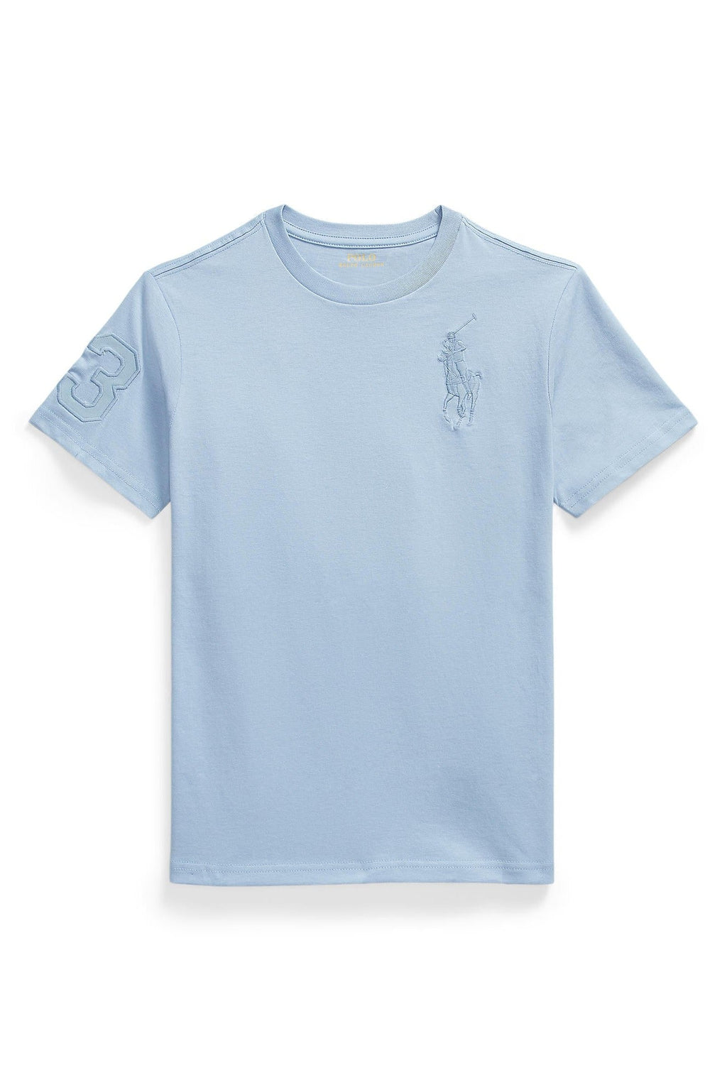Polo Ralph Lauren Boys Large Pony Powder Blue Crewneck T-Shirt Men’s shirt