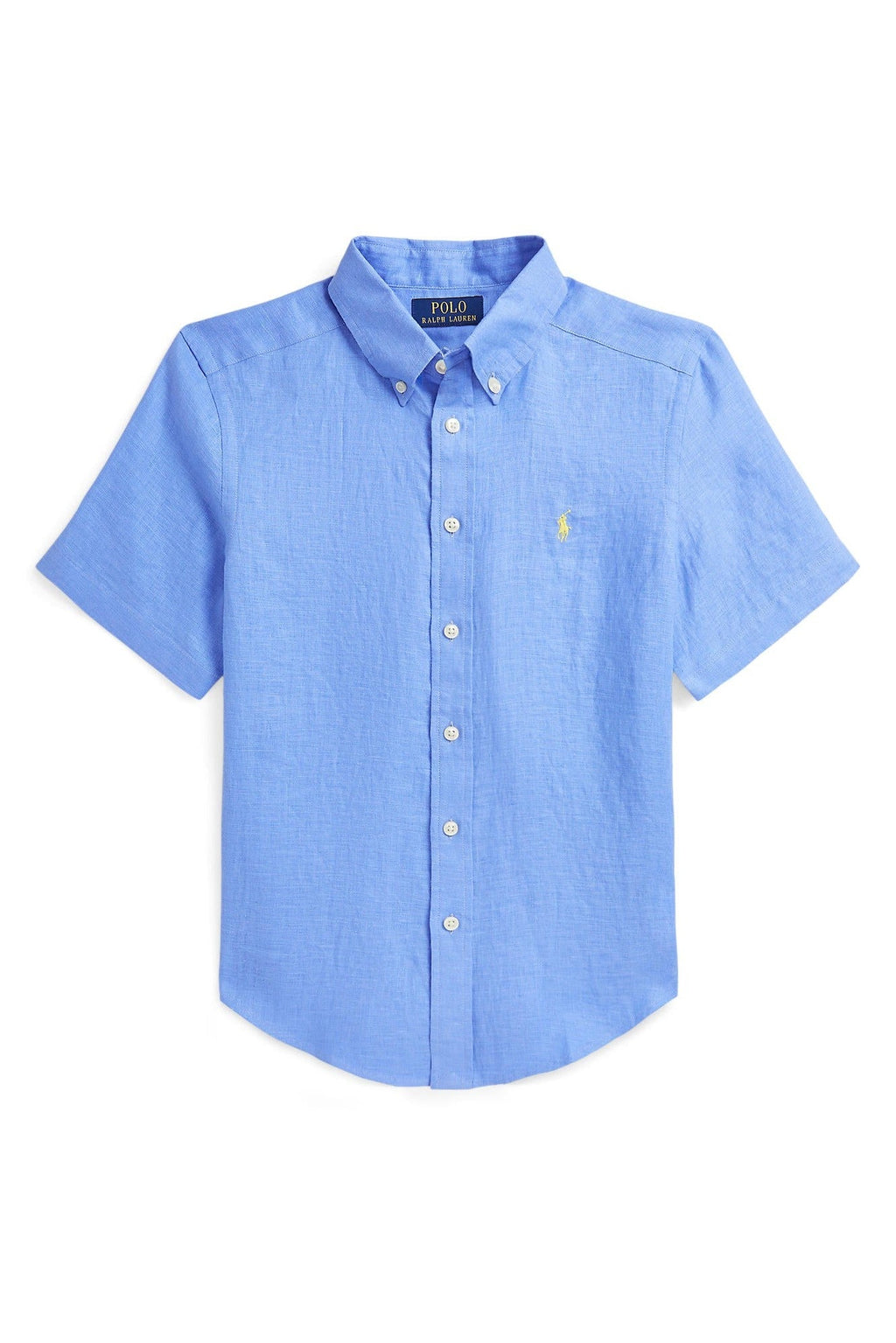 Polo Ralph Lauren Boys Linen Short Sleeve Button-Down Shirt_ 323971498004 shirt