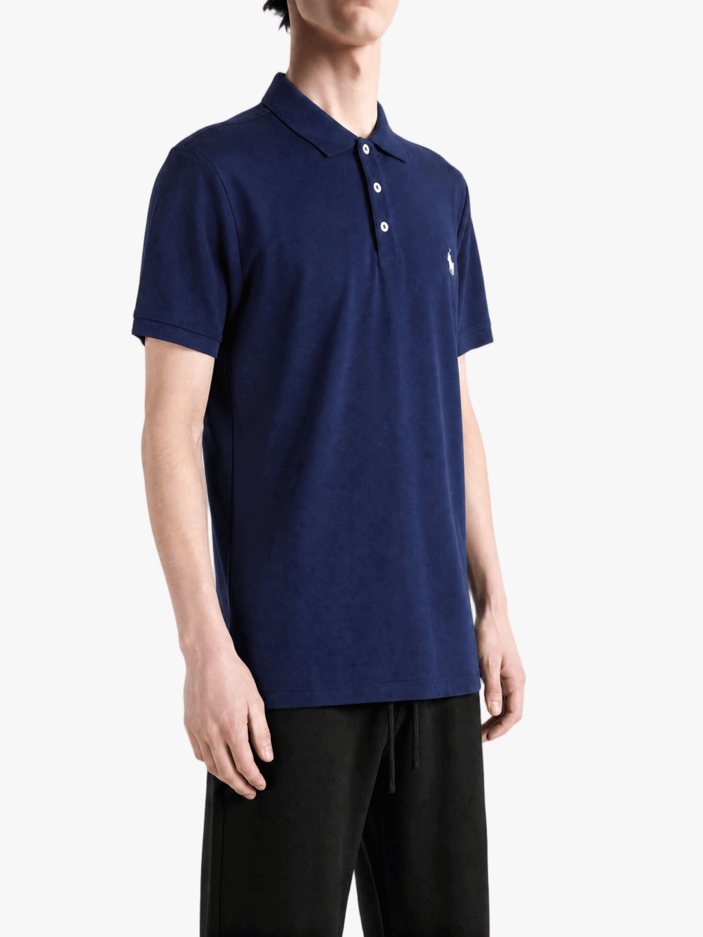 POLO RALPH LAUREN - Men Short-Sleeve Cotton Honeycomb Textured Custom Slim Polo Shirt Men’s shirt