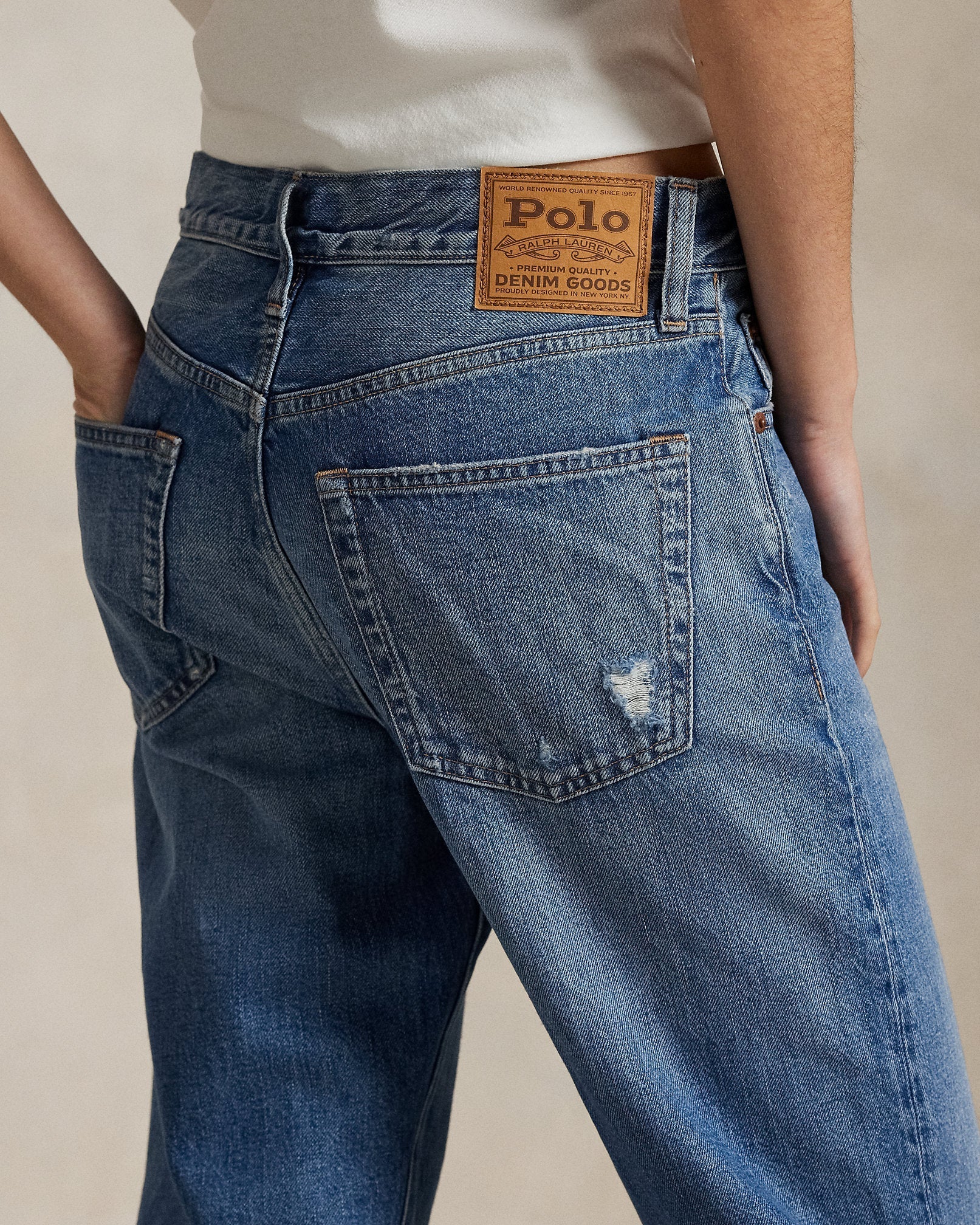 Polo Ralph Lauren - High-Rise Relaxed Straight Jean Lebec Washmen's pants