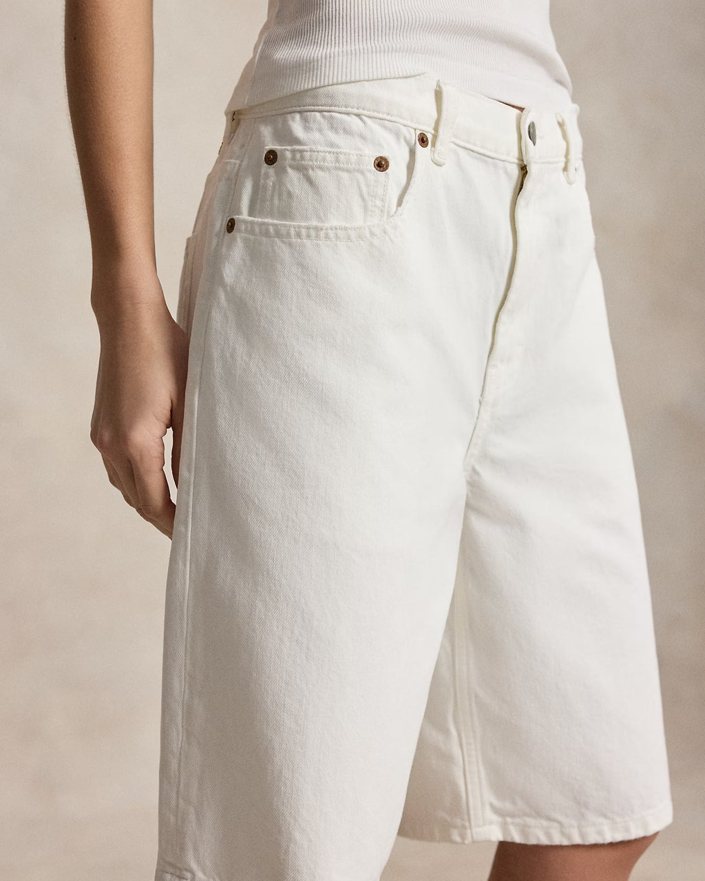 Polo Ralph Lauren - Long Denim Shorts - Puno Washmen's pants