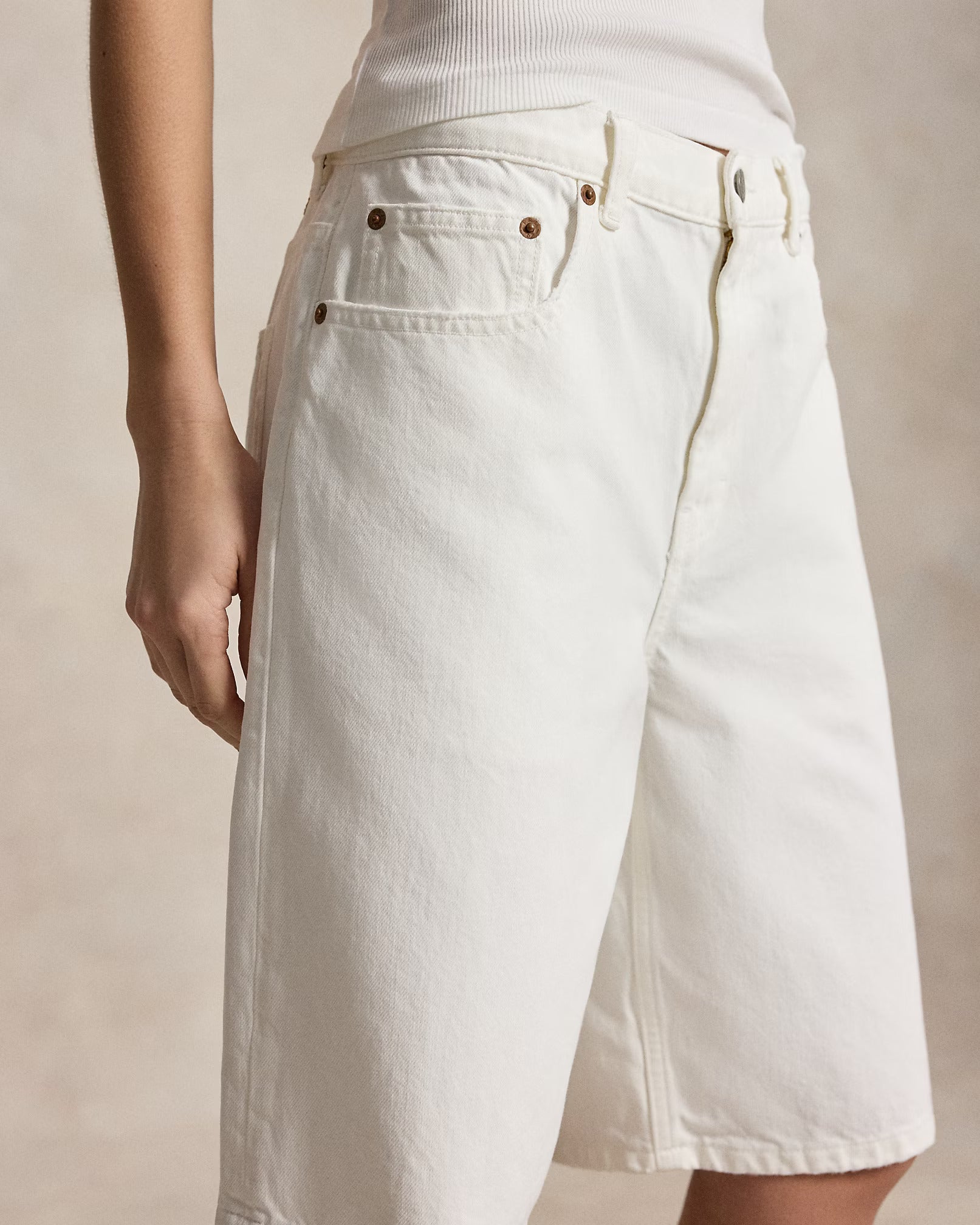 Polo Ralph Lauren - Long Denim Shorts - Puno Washmen's pants