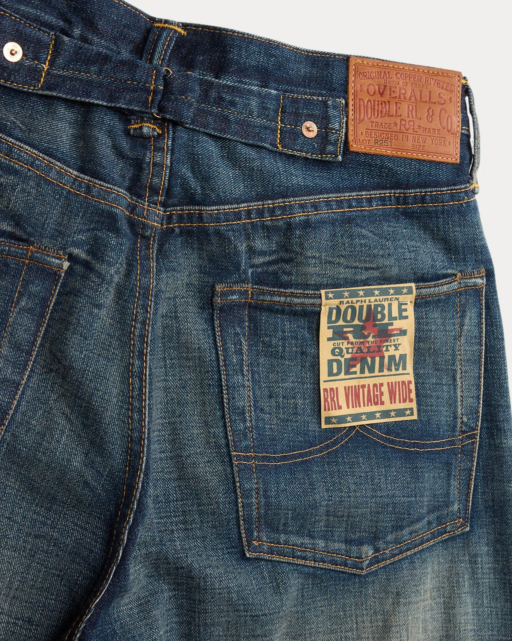 Double RL - Vintage Wide Fit Distressed Kenley Jean - Kenley Washmen's pants
