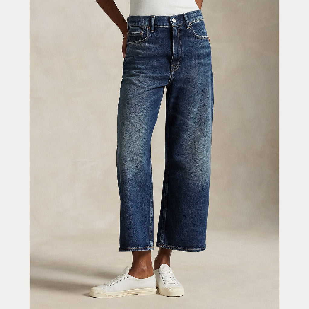 Polo Ralph Lauren - High Rise Wide Leg Crop Jeanmen's pants