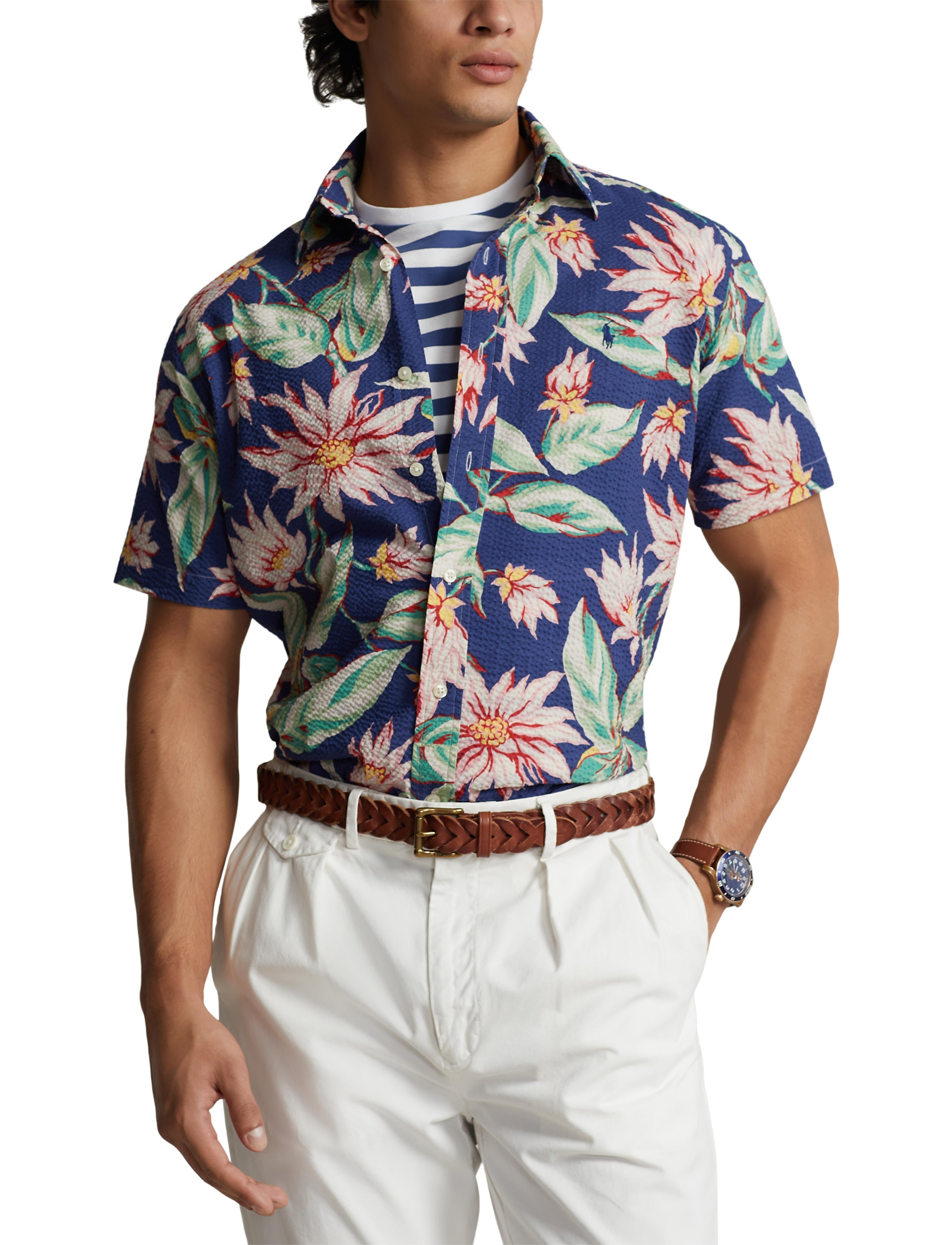 Polo Ralph Lauren Floral Seersucker Shirtmen's pants